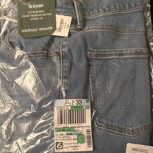 Women’s jeans with tags brand new. Size 32/36 Straight leg.